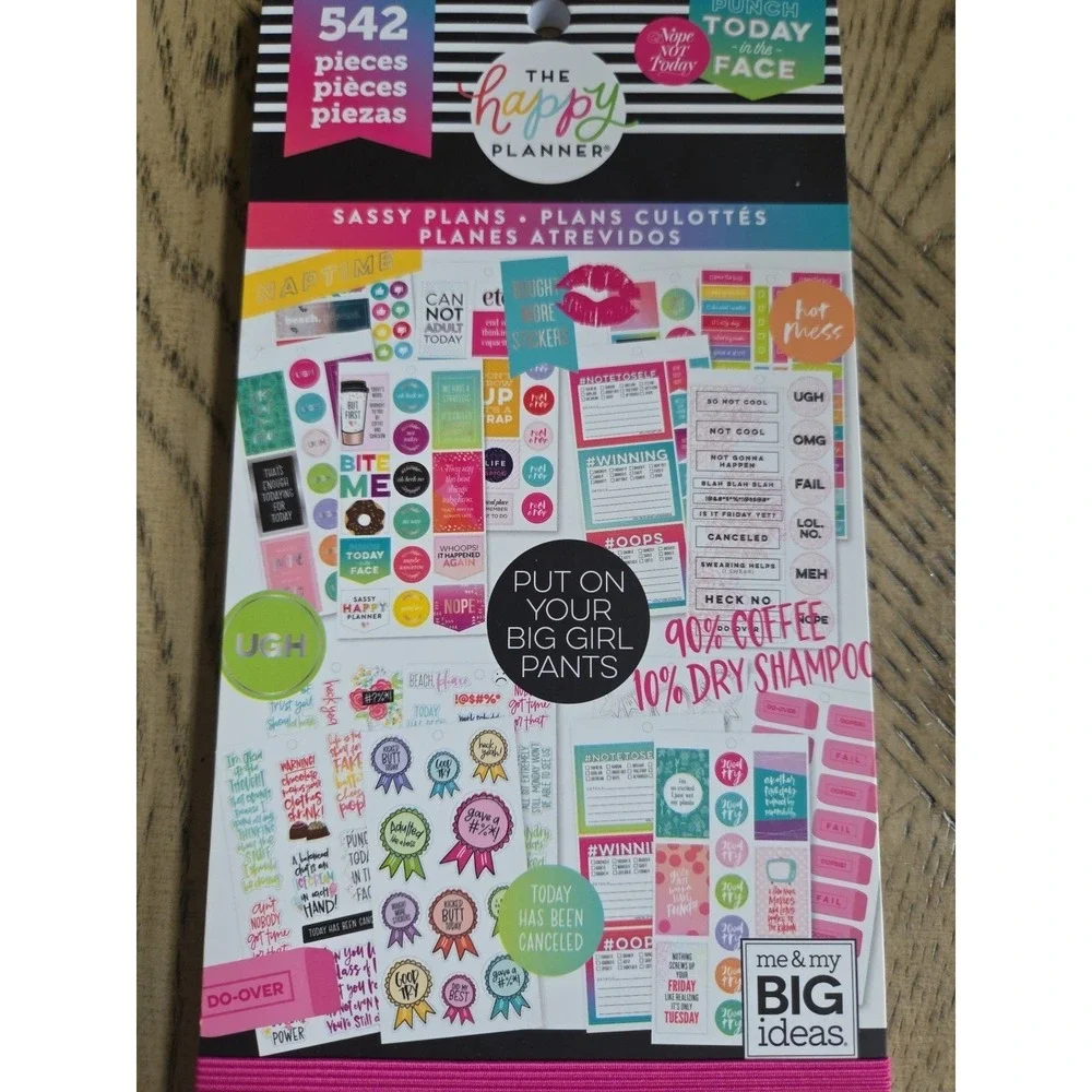 The Happy Planner Sticker Books LOT OF 3 New NWT Planner Stickers Happy Planner
